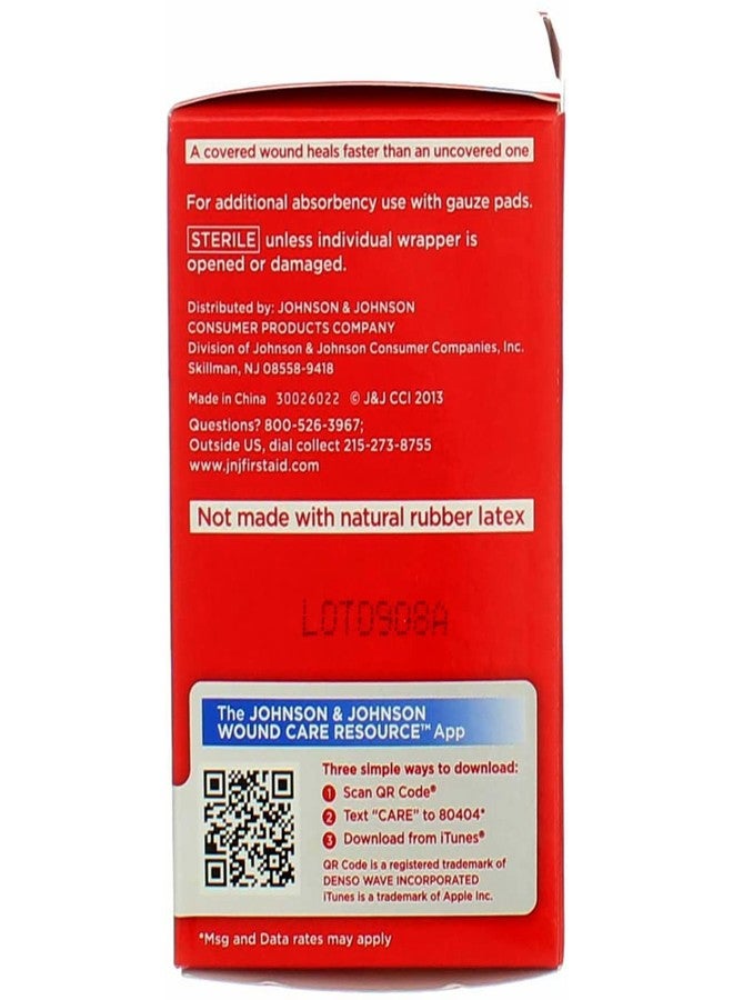 Johnson & Johnson (2 Pack) Johnson & Johnson Red Cross First Aid Rolled Gauze 2" - Each - Image 2